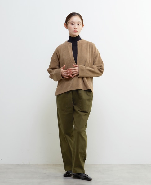 キーネックカットプルオーバー 詳細画像 ベージュ 2