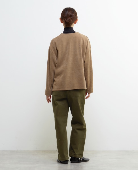 キーネックカットプルオーバー 詳細画像 ベージュ 4