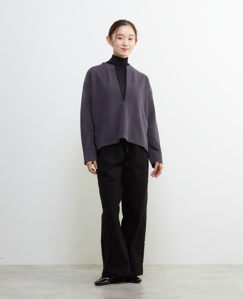 キーネックカットプルオーバー 詳細画像 グレー 8