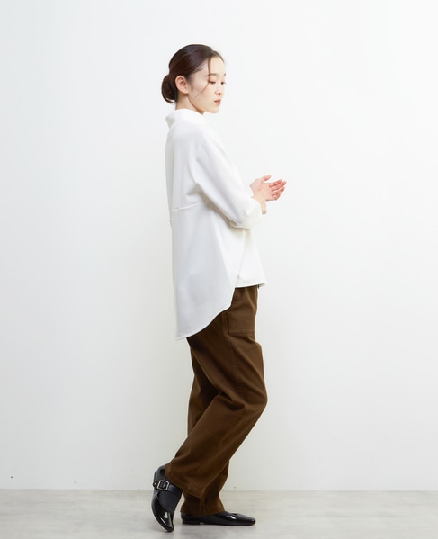 ハイネックペプラムカットプルオーバー 詳細画像 オフホワイト 6