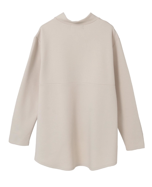 ハイネックペプラムカットプルオーバー 詳細画像 グレイッシュベージュ 10