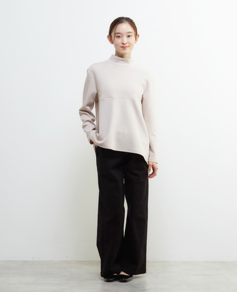 ハイネックペプラムカットプルオーバー 詳細画像 グレイッシュベージュ 3