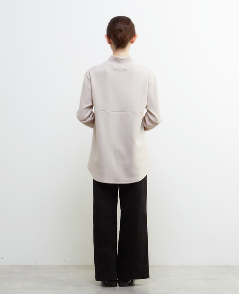 ハイネックペプラムカットプルオーバー 詳細画像 グレイッシュベージュ 5