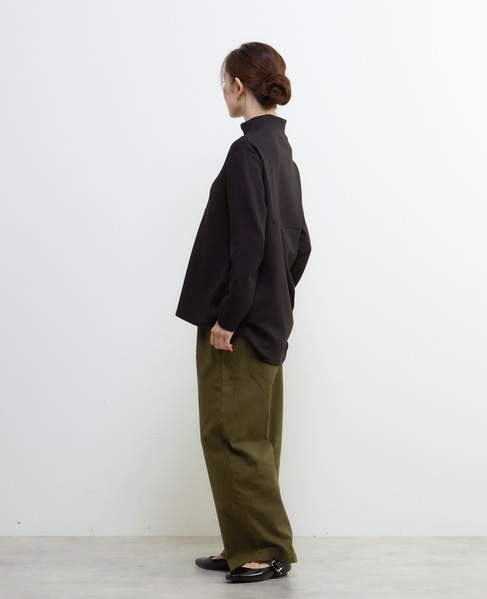 ハイネックペプラムカットプルオーバー 詳細画像 ブラック 4