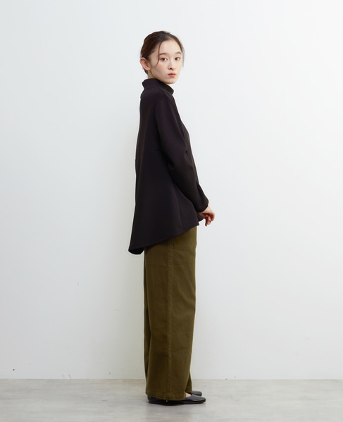 ハイネックペプラムカットプルオーバー 詳細画像 ブラック 6