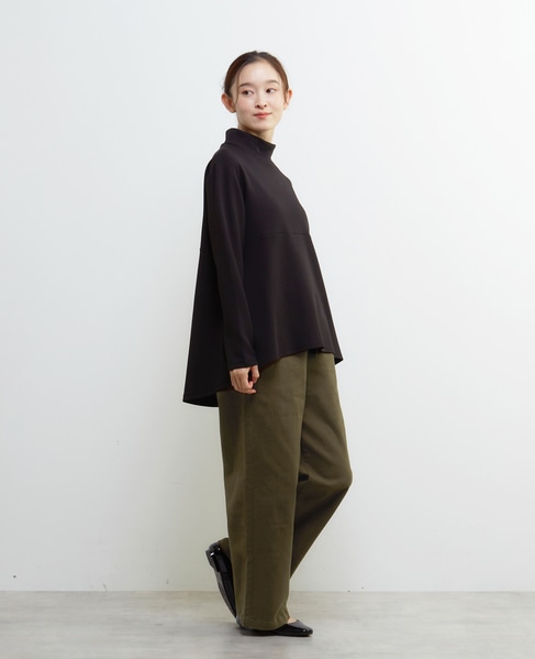 ハイネックペプラムカットプルオーバー 詳細画像 ブラック 7