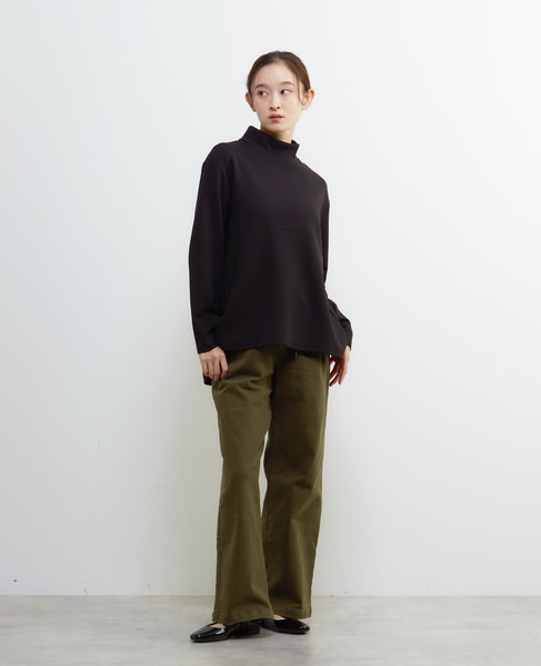 ハイネックペプラムカットプルオーバー 詳細画像 ブラック 8