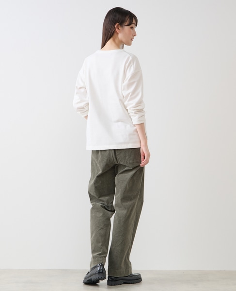 《WEB限定》ロゴプリント長袖Tシャツ 詳細画像 オフホワイト 6