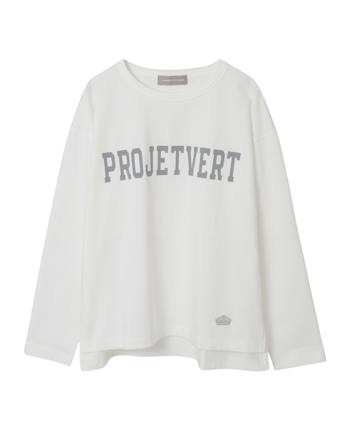 《WEB限定》ロゴプリント長袖Tシャツ 詳細画像 オフホワイト 9