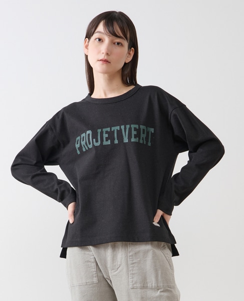 《WEB限定》ロゴプリント長袖Tシャツ 詳細画像 ブラック 1