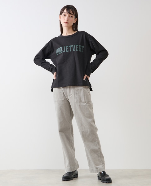 《WEB限定》ロゴプリント長袖Tシャツ 詳細画像 ブラック 2