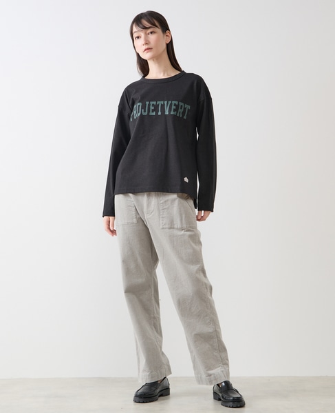 《WEB限定》ロゴプリント長袖Tシャツ 詳細画像 ブラック 3