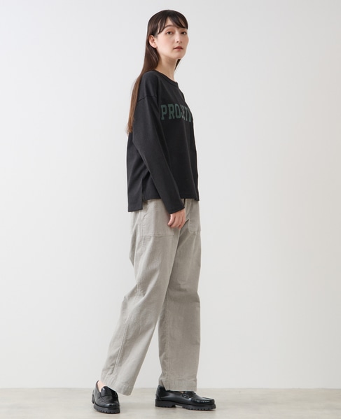 《WEB限定》ロゴプリント長袖Tシャツ 詳細画像 ブラック 7