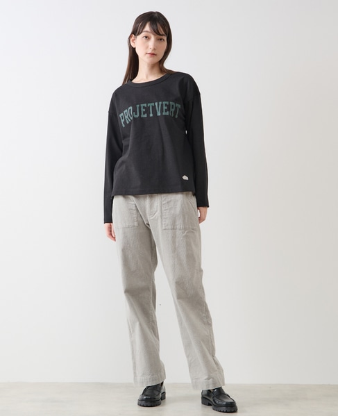 《WEB限定》ロゴプリント長袖Tシャツ 詳細画像 ブラック 8