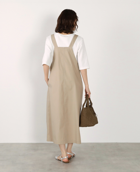 【リップストップボックスジャンパースカート】 詳細画像 ベージュ 6