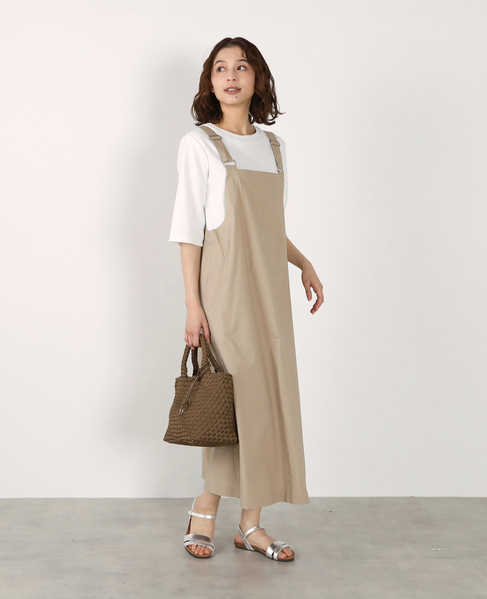 【リップストップボックスジャンパースカート】 詳細画像 ベージュ 7