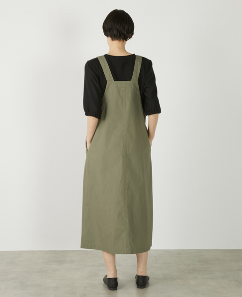 【リップストップボックスジャンパースカート】 詳細画像 カーキ 4