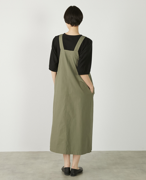 【リップストップボックスジャンパースカート】 詳細画像 カーキ 5