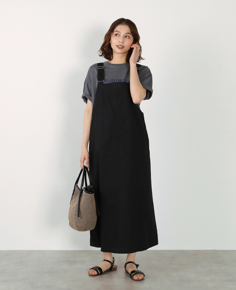 【リップストップボックスジャンパースカート】 詳細画像 ブラック 6