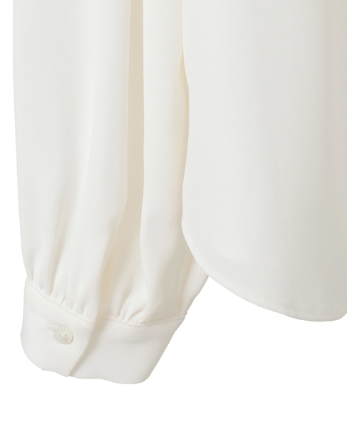 【noir】バックサテンフリルブラウス 詳細画像 オフホワイト 15