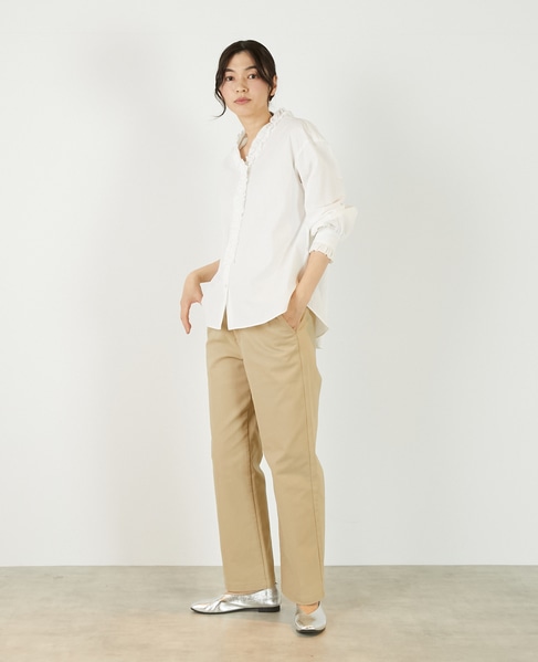 【アソートVフリルシャツ】 詳細画像 オフホワイト 3