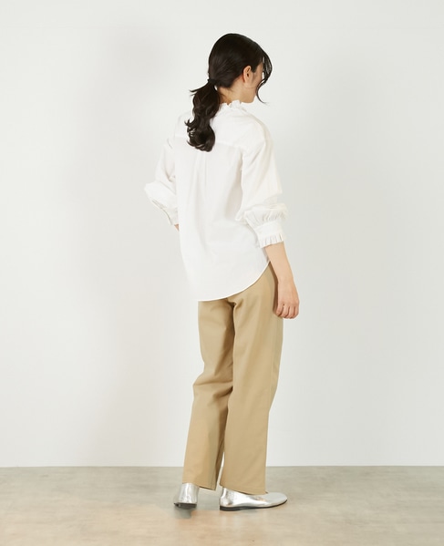 【アソートVフリルシャツ】 詳細画像 オフホワイト 6