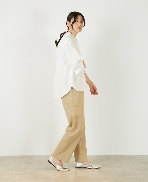 【アソートVフリルシャツ】 詳細画像 オフホワイト 7