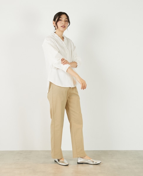 【アソートVフリルシャツ】 詳細画像 オフホワイト 8