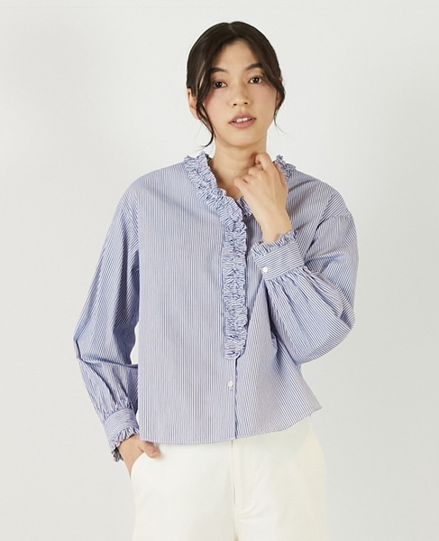 【アソートVフリルシャツ】 詳細画像 ブルー系その他 1