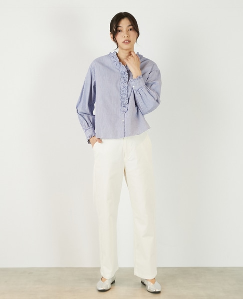 【アソートVフリルシャツ】 詳細画像 ブルー系その他 2