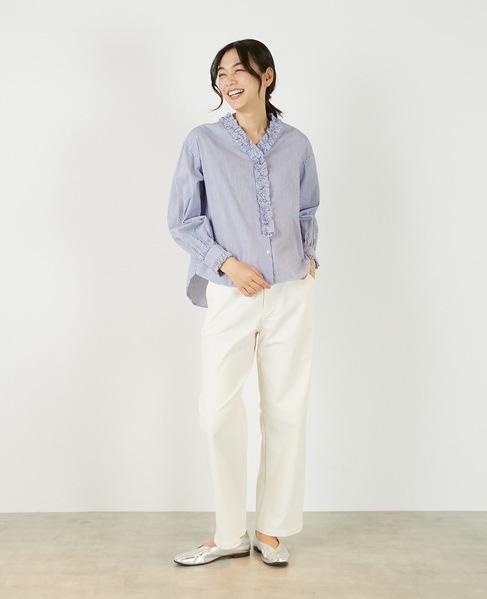 【アソートVフリルシャツ】 詳細画像 ブルー系その他 8