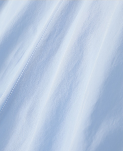 【バンドカラー切替フレアシャツチュニック】 詳細画像 サックスブルー 17