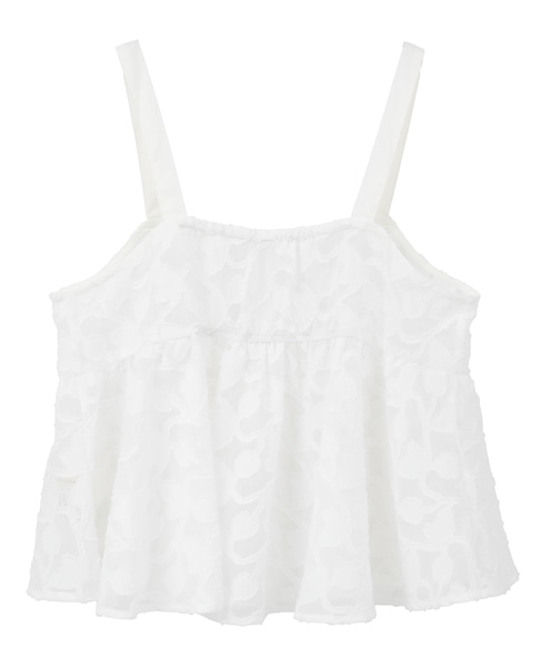 【カットジャガードキャミブラウス】 詳細画像 ホワイト 10