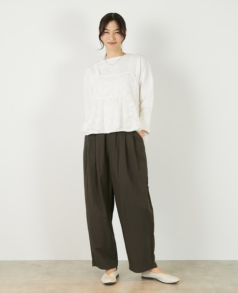 【カットジャガードキャミブラウス】 詳細画像 ホワイト 8