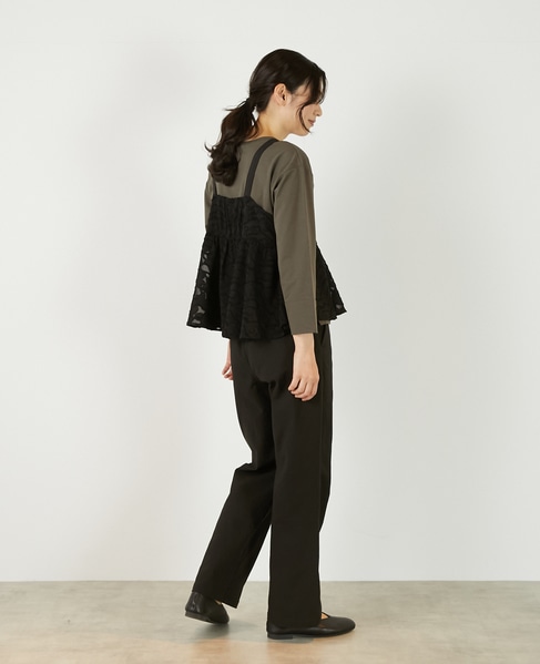 【カットジャガードキャミブラウス】 詳細画像 ブラック 6