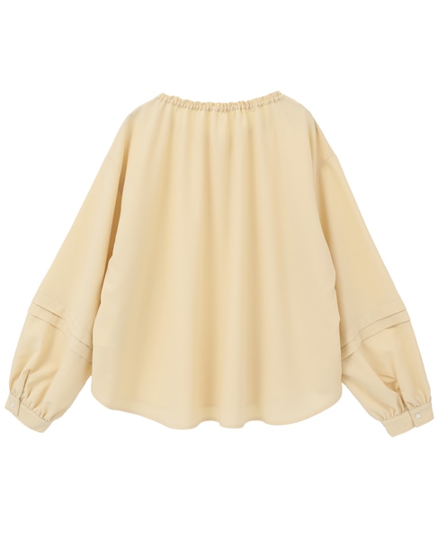 【クレープギャザースモックブラウス】 詳細画像 イエロー 13