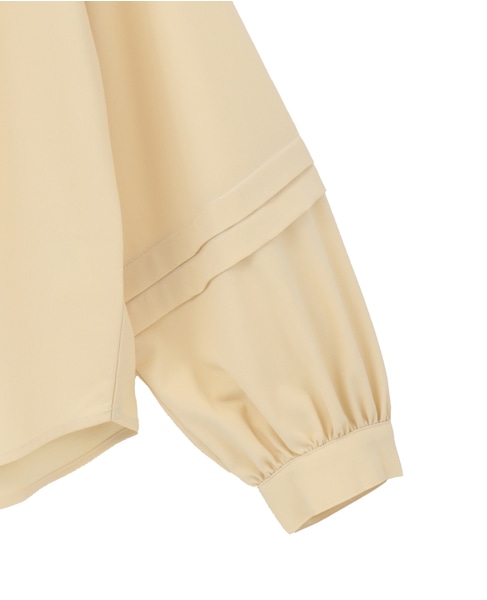 【クレープギャザースモックブラウス】 詳細画像 イエロー 15