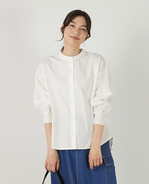 【アソートコットンオーバーシャツブラウス】 詳細画像 オフホワイト 1