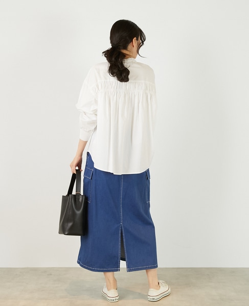 【アソートコットンオーバーシャツブラウス】 詳細画像 オフホワイト 5