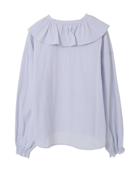 【ドライボイルフリルカラーブラウス】 詳細画像 ラベンダー 13