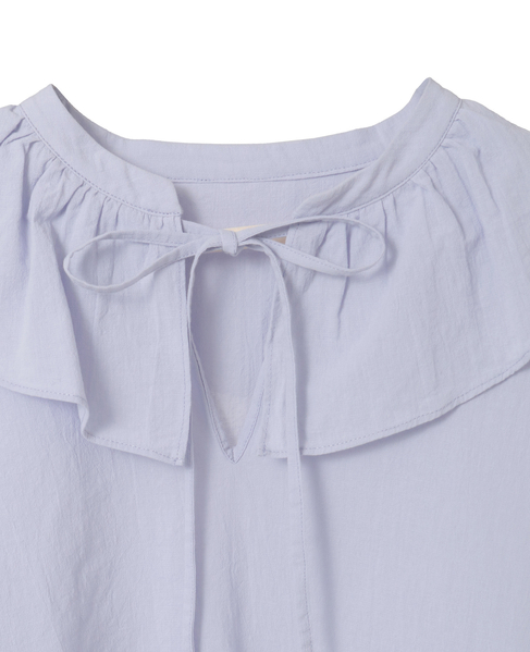 【ドライボイルフリルカラーブラウス】 詳細画像 ラベンダー 14