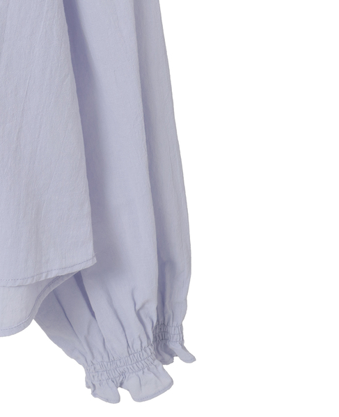 【ドライボイルフリルカラーブラウス】 詳細画像 ラベンダー 15