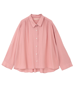 【レーヨンリネンボイルオーバーシャツ】