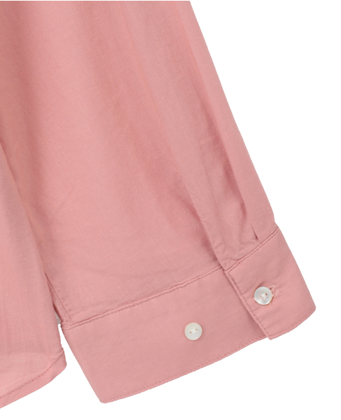 【レーヨンリネンボイルオーバーシャツ】 詳細画像 ピンク 6