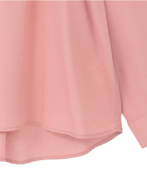 【レーヨンリネンボイルオーバーシャツ】 詳細画像 ピンク 7