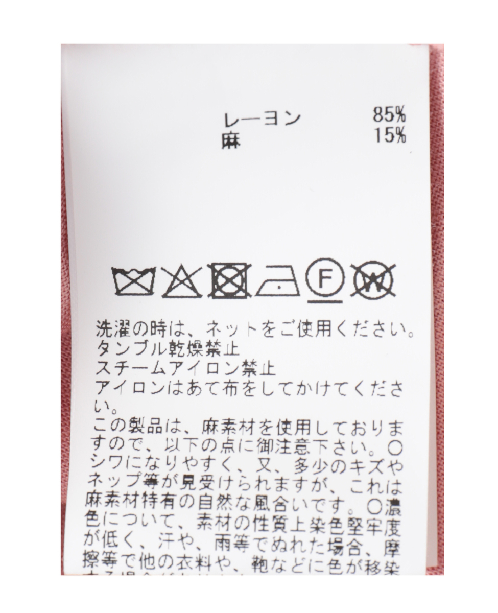 【レーヨンリネンボイルオーバーシャツ】 詳細画像 ブラック 8