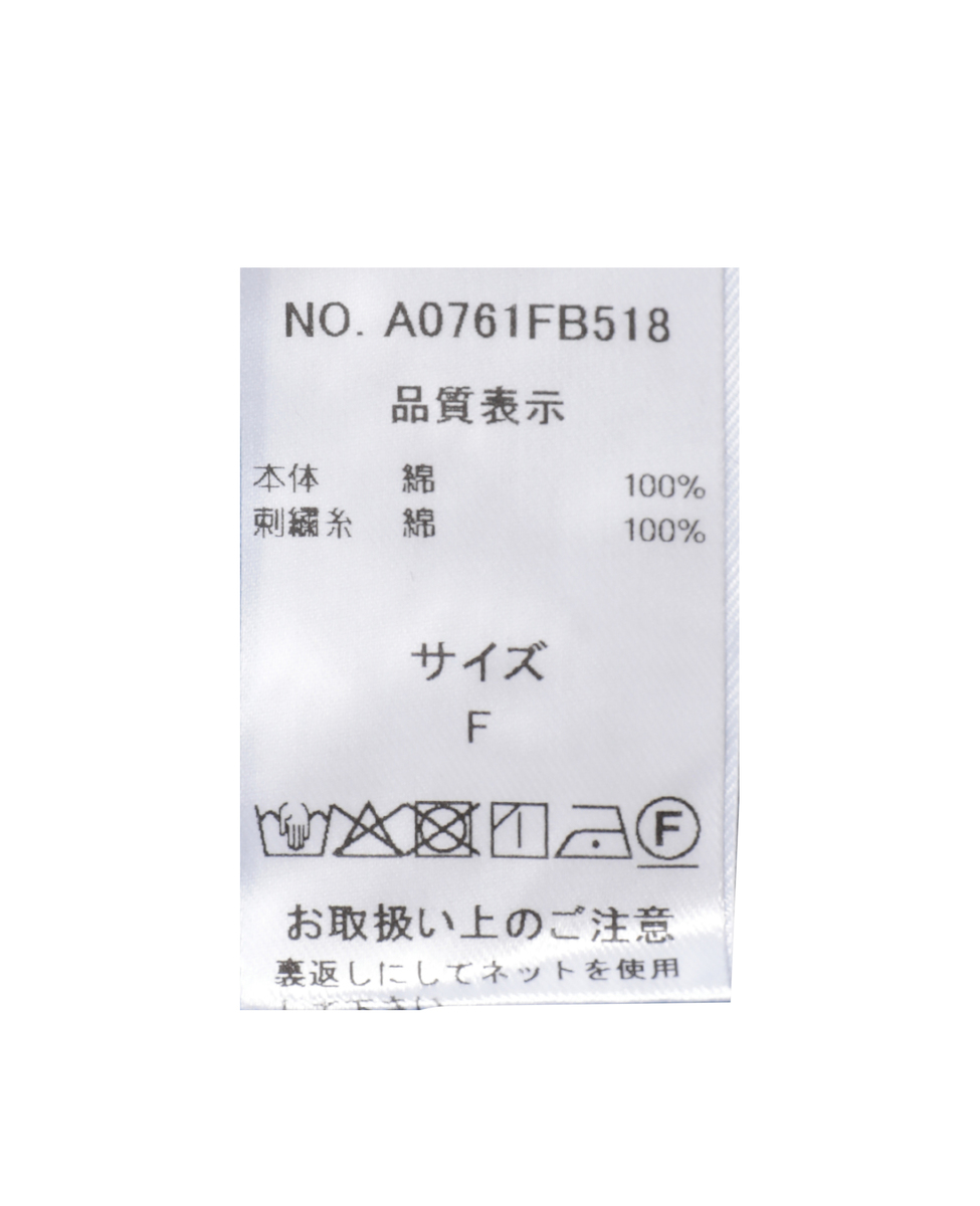 【スカラップ刺しゅうシャツブラウス】 詳細画像 ブラック 32