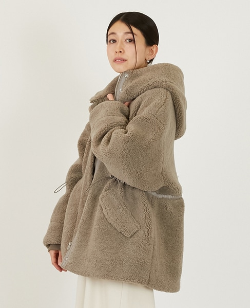 【ボアドロストモッズコート】 詳細画像 モカ 1