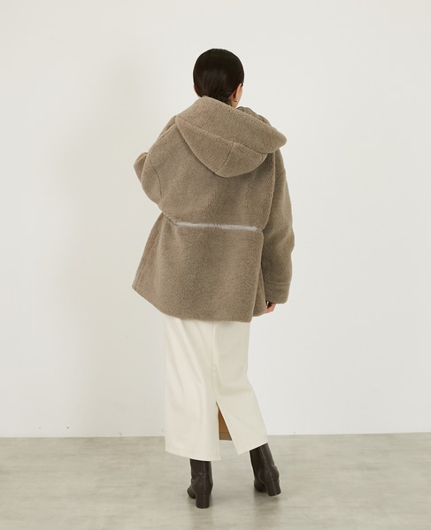 【ボアドロストモッズコート】 詳細画像 モカ 5