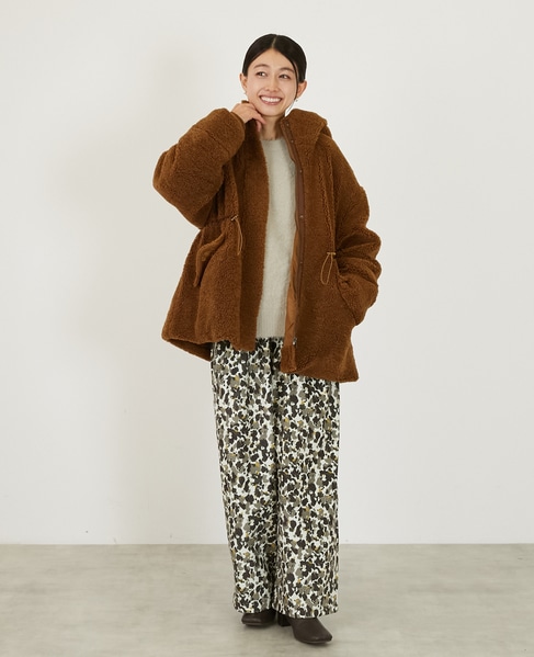 【ボアドロストモッズコート】 詳細画像 ブラウン 2